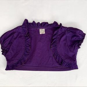 Purple Cardigan Shrug